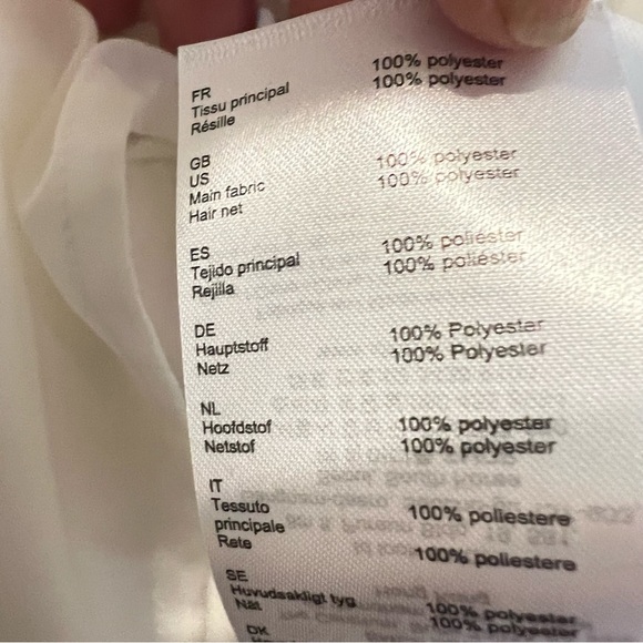 MAJE Lemia Pleated Overlay Blouse Illusion Ecru White Size S - Picture 13 of 13